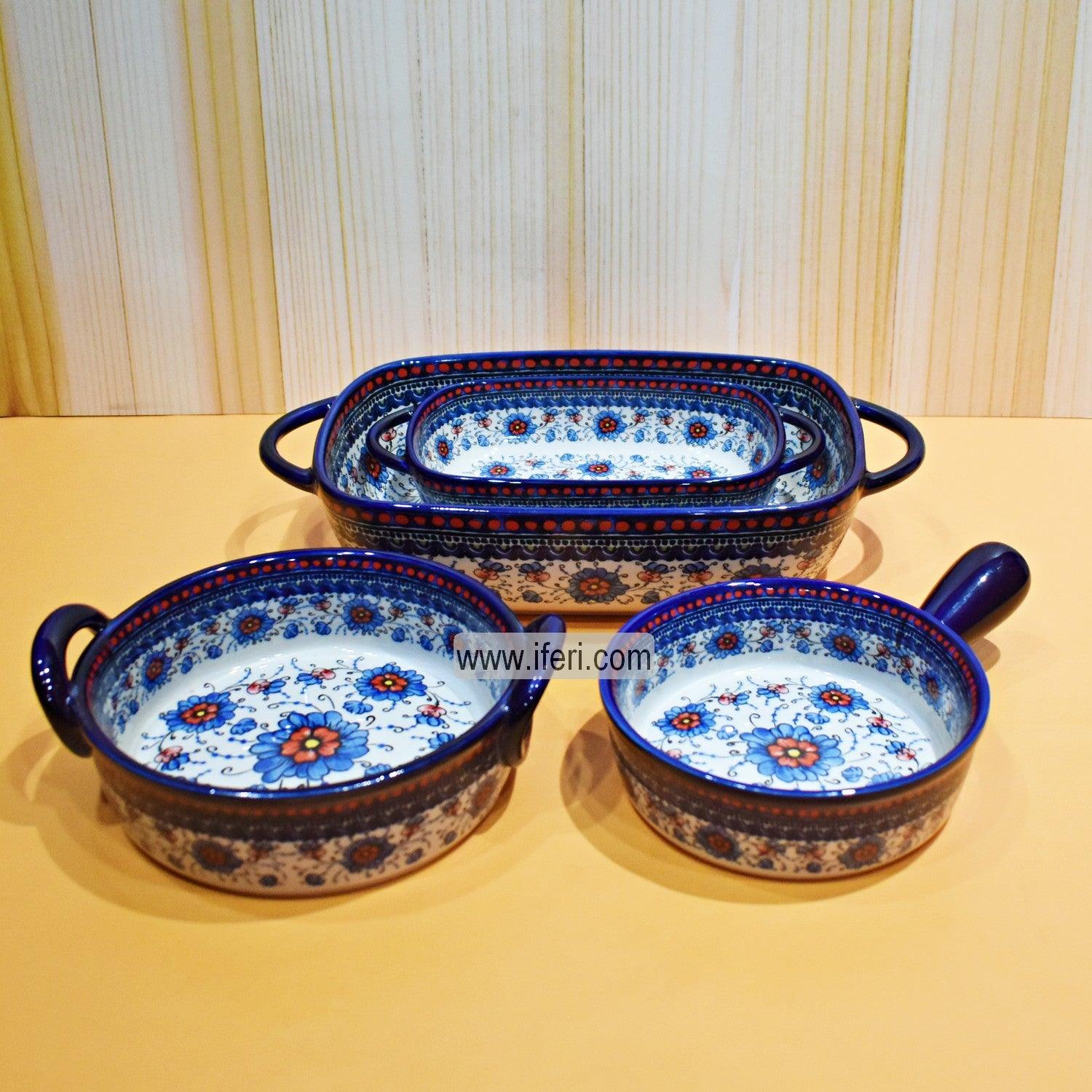 4 Pcs Exclusive Ceramic Serving Dish Set SG0248