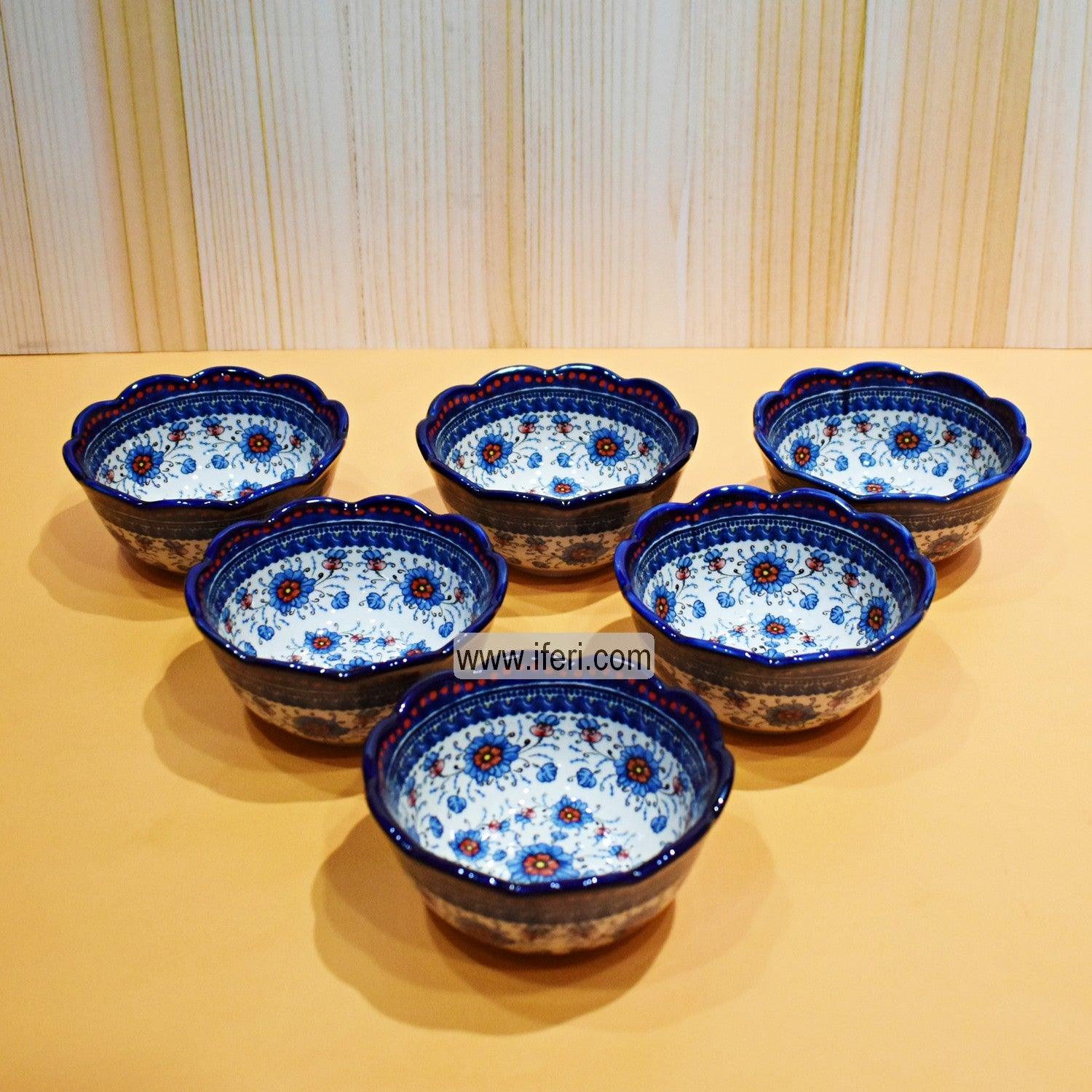 6 Pcs Exclusive Ceramic Firni Bowl/ Halim bowl Set SG0249