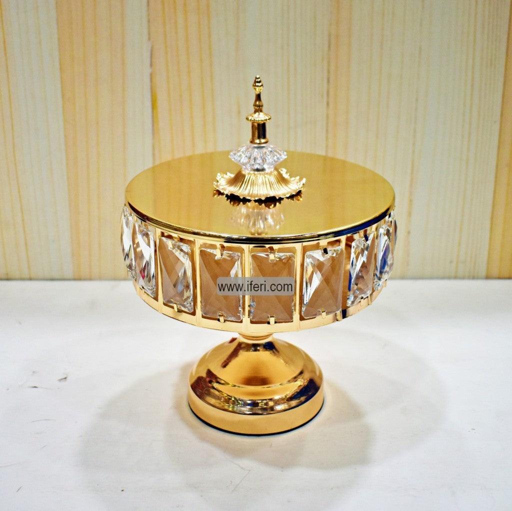 8 Inch Exclusive Metal & Glass Candy / Appetizer Serving Stand RY0334