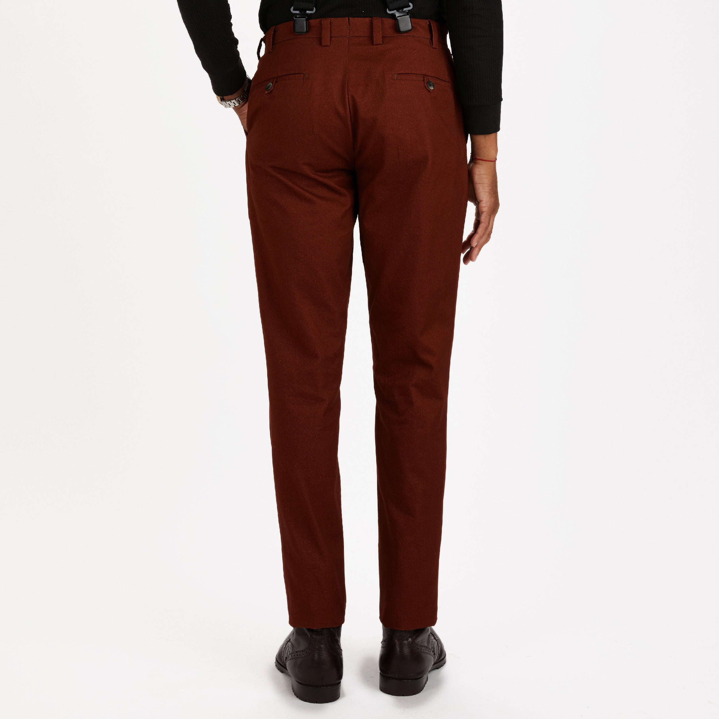 The Leather and Tweed Twill Trouser