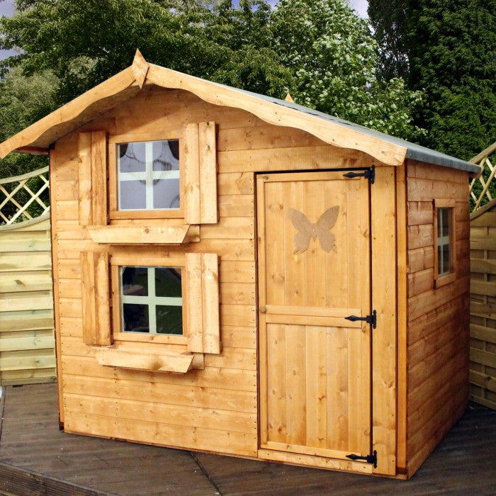 double storey wooden playhouse