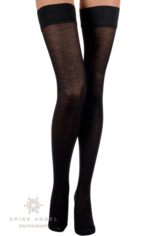 Jennifer 100 Den Merino Wool Thigh Highs