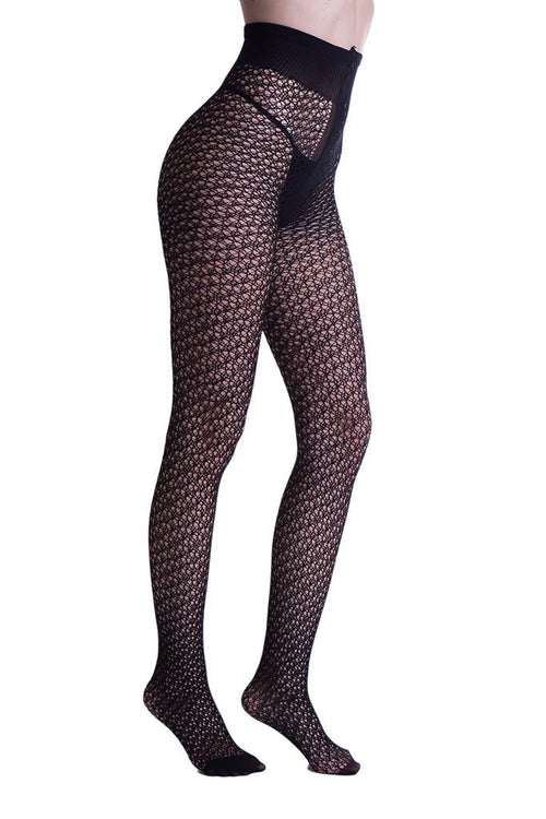 Laughter Soft Microfiber Perforated Fashion Tights