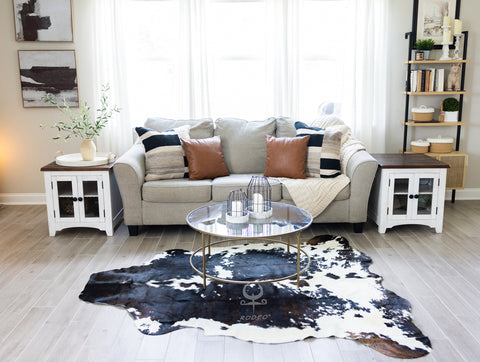 cowhide rug for living room