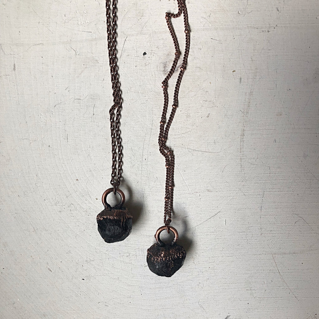 raw garnet necklace