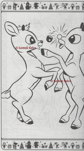 rudolph the red nosed reindeer movie coloring pages