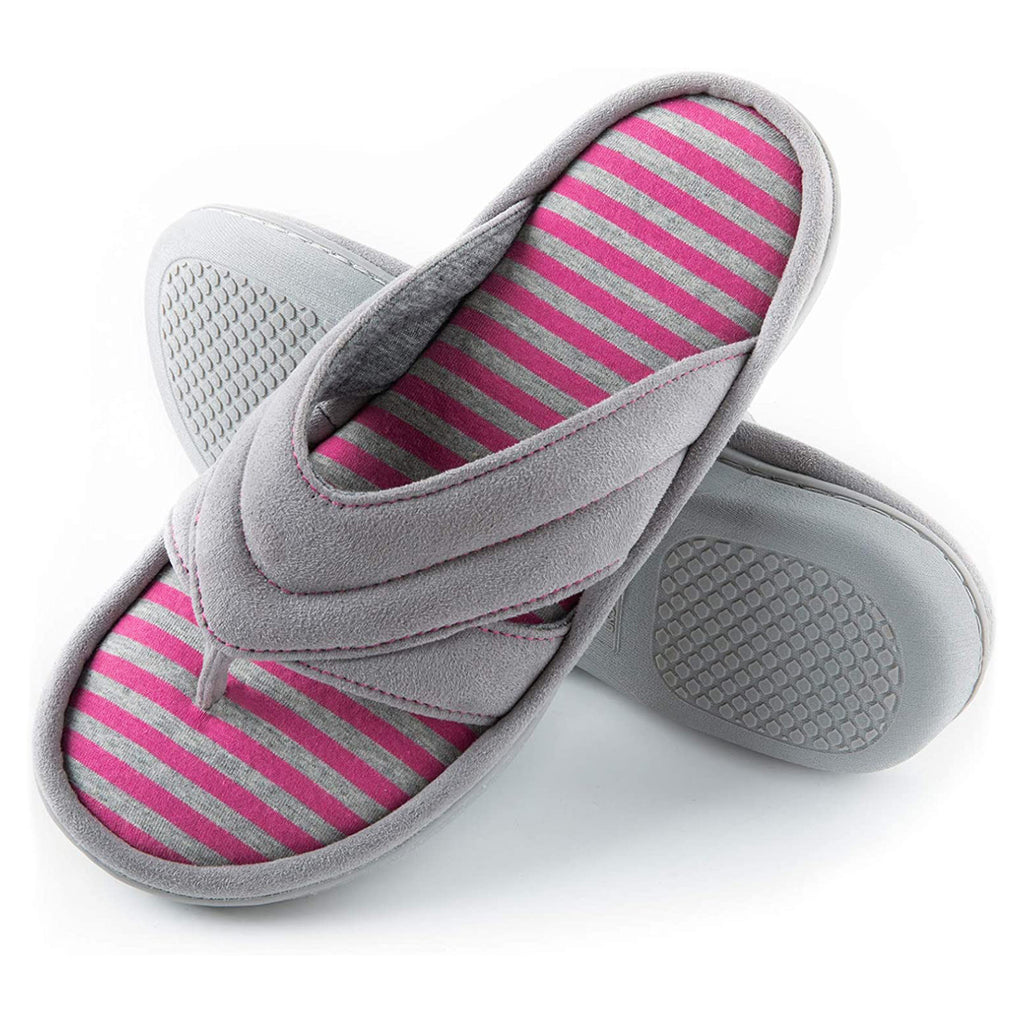 memory foam flip flop slippers