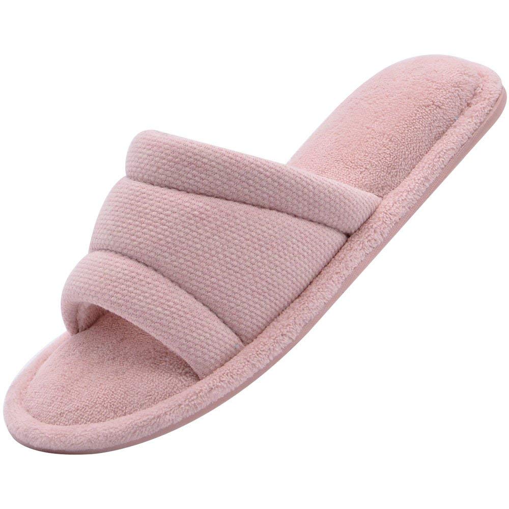  Women s  Open Toe  Terry  Slide RockDove Footwear