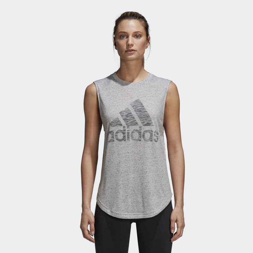 En effektiv Genbruge kunst Adidas ID Winners Muscle Tee MGH Solid Grey/DGH Solid Grey CF7077 –  Sportstar Pro