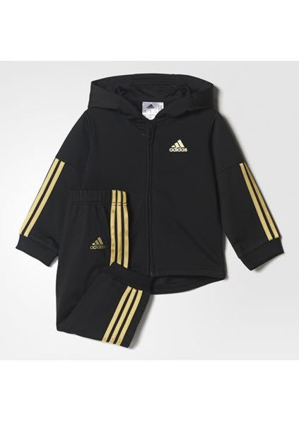 Adidas Kids Shiny Hooded Jogger Set 