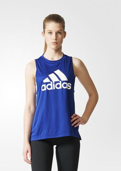 adidas training logo tank