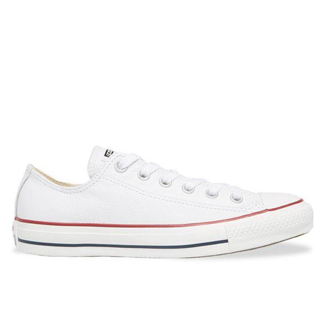 converse all star low youth optical white leather
