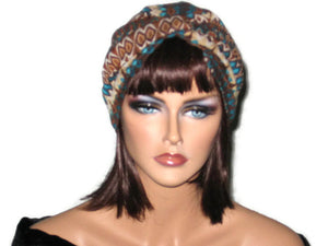 Handmade Brown Twist Turban, Abstract – Couture Service