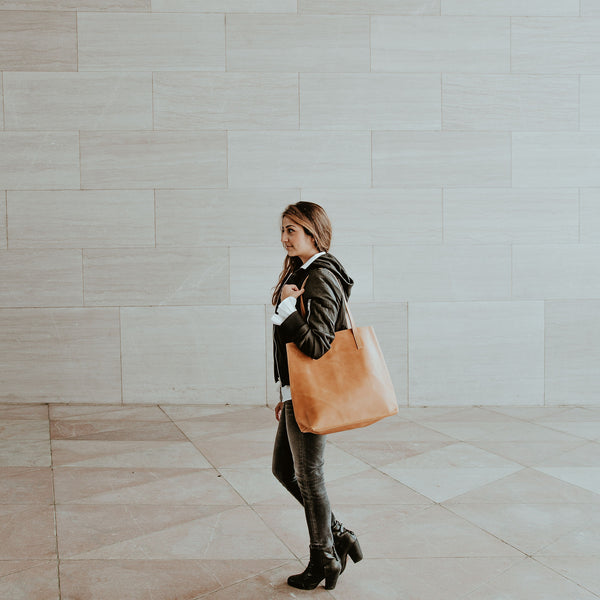 everyday leather tote