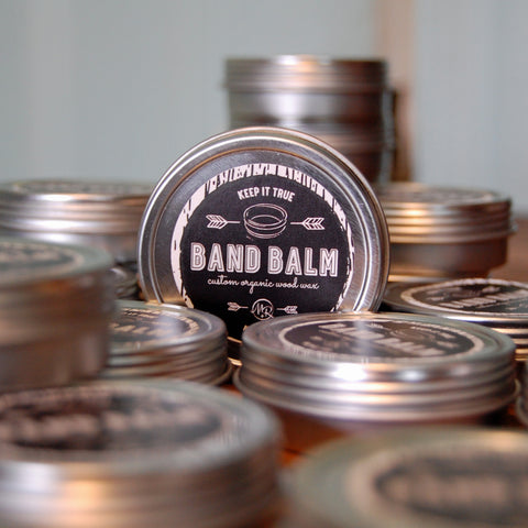 Minter + Richter Designs Band Balm - protective wax for wood wedding rings