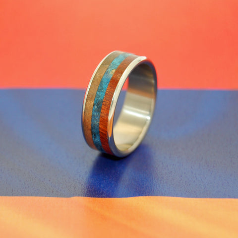 Armenian Flag wedding ring