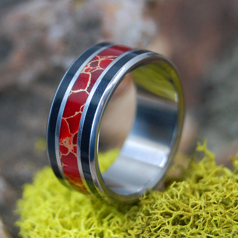 Red Jasper Wedding Ring