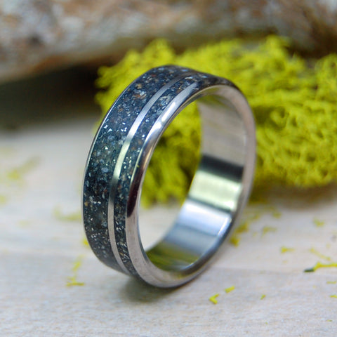 Meteorite Wedding Ring - Easier on the wallet meteorite