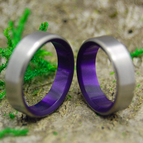 Purple Wedding Rings