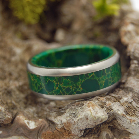 Egyptian Jade Wedding Ring
