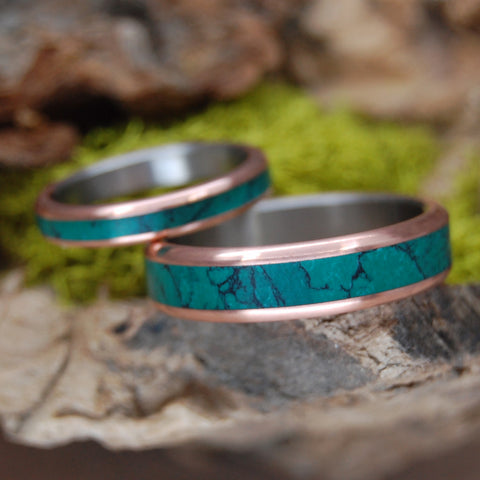 Jade Wedding rings by minter and richter designs