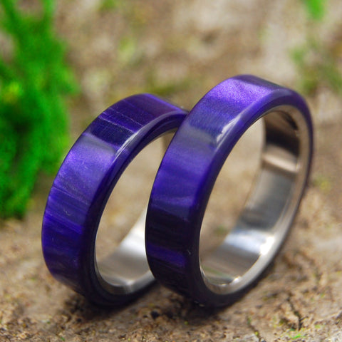 Purple Wedding Rings