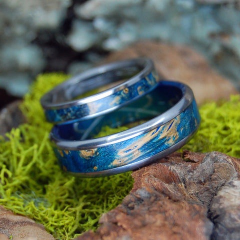 Minter + Richter Custom Wood Wedding Ring Set