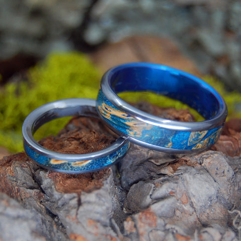 Under Blue Moons Wedding Rings