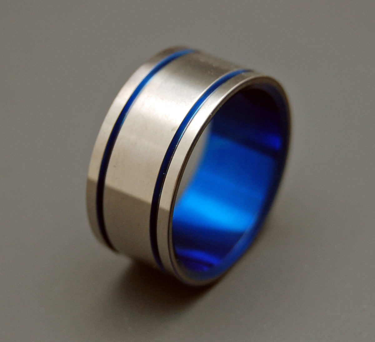 Minter + Richter | Titanium Rings - Blue Wedding Rings