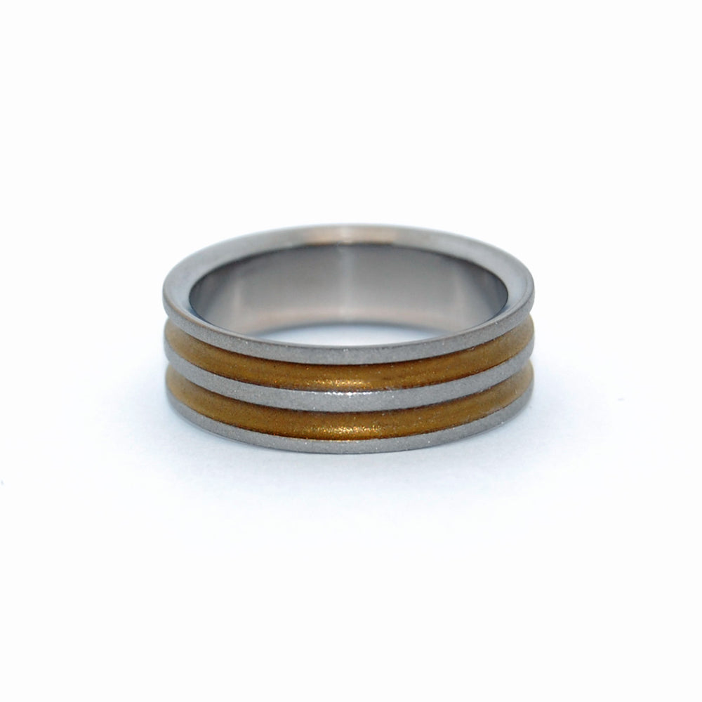 RUSTIC RING | Bronze Anodized Titanium Wedding Rings Rustic Wedding Ri
