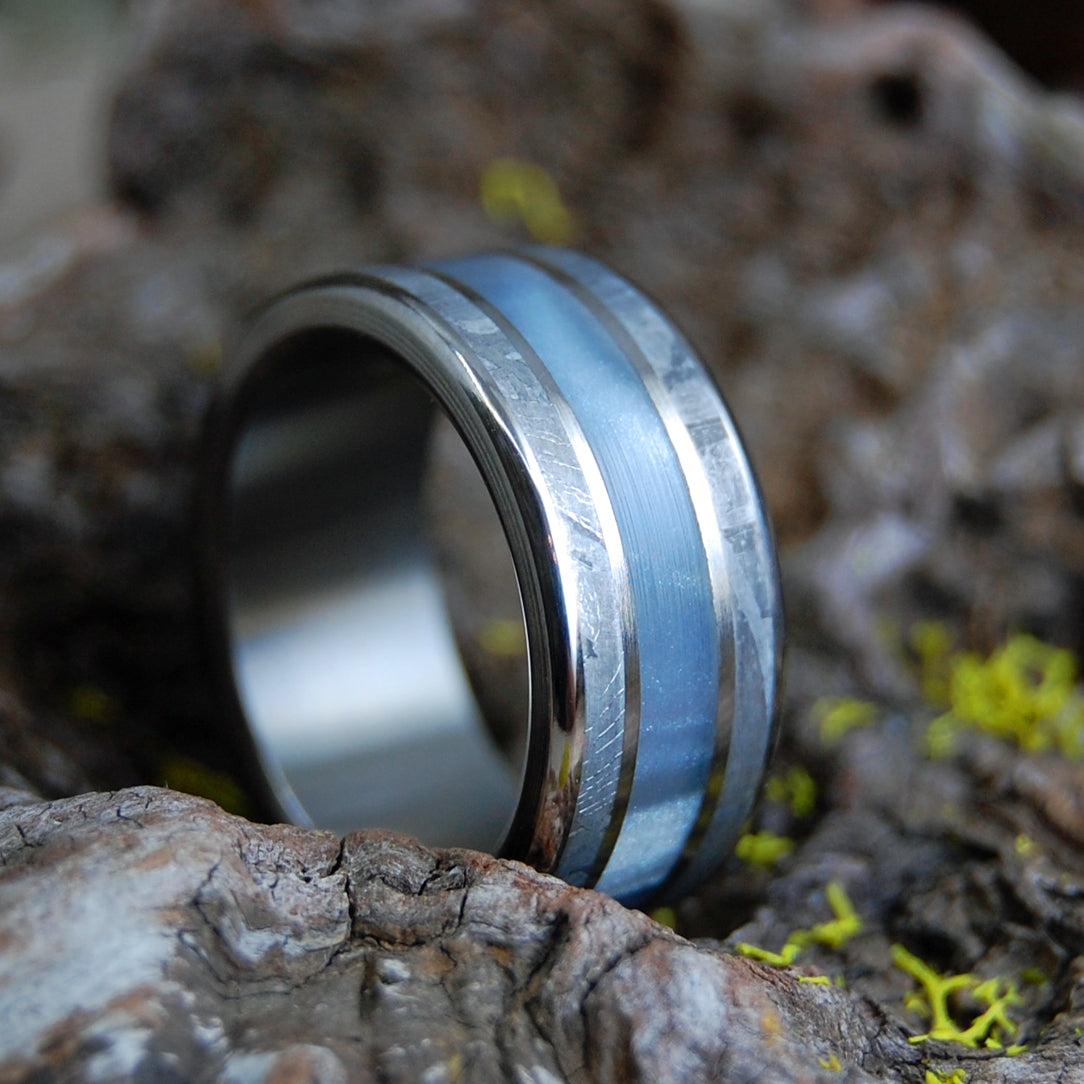 Minter & Richter - Mens Meteorite Wedding Rings - Custom Mens Rings ...