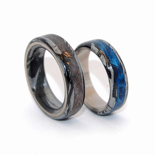 Minter & Richter - Greek God Wedding Ring Set | Titanium and Jade ...