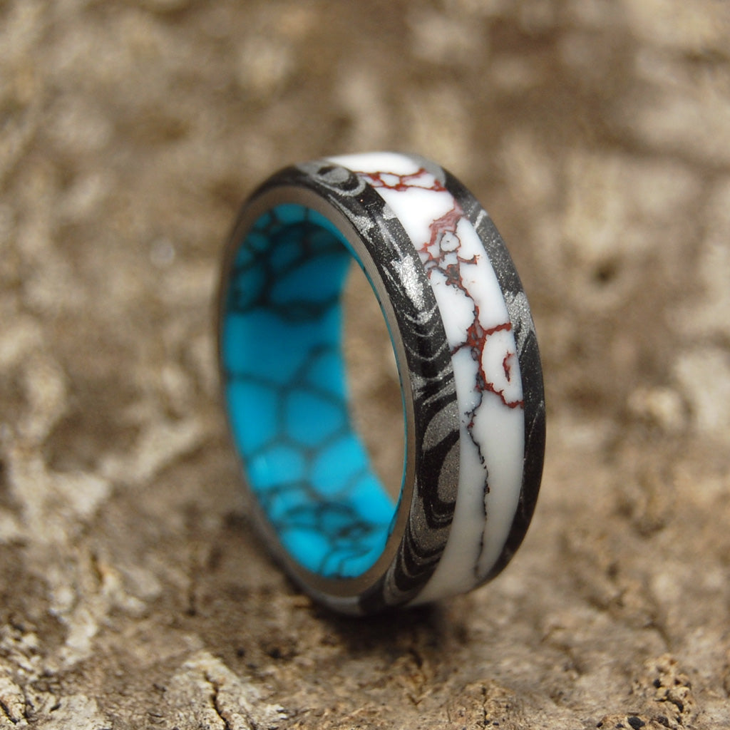Minter + Richter TURQUOISE Wedding Rings TEXAS FIRE