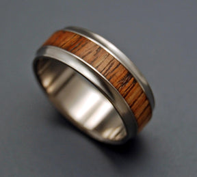 Minter + Richter | MAU LOA | Hawaiian Koa Wood & Titanium Wedding Rings ...