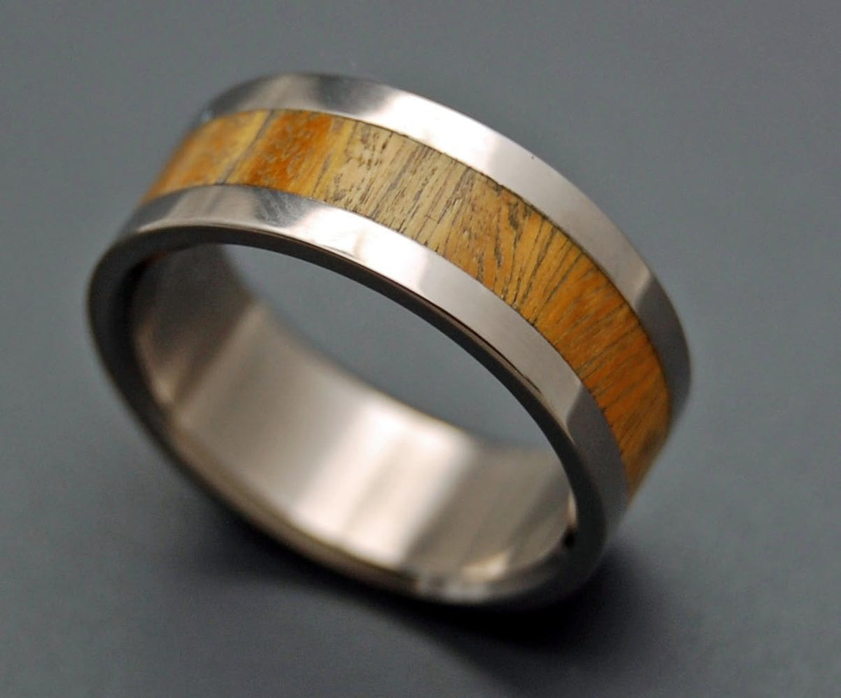 Tua Ancient Kauri Wood Titanium Wedding Ring Minter