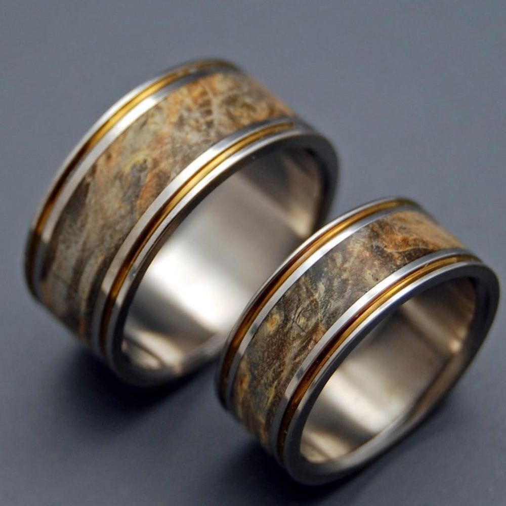 Minter + Richter | Wooden Wedding Rings - Alchemist Titanium Ring