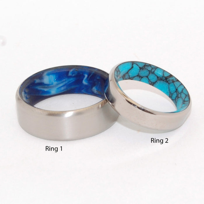 Minter + Richter | LAKE & SWIRLING SEA | Turquoise Stone and Blue ...