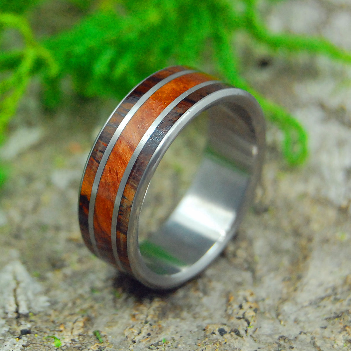 Redwood Wooden Ring Custom Wooden Ring Wooden Rings For Men GSP09-01L