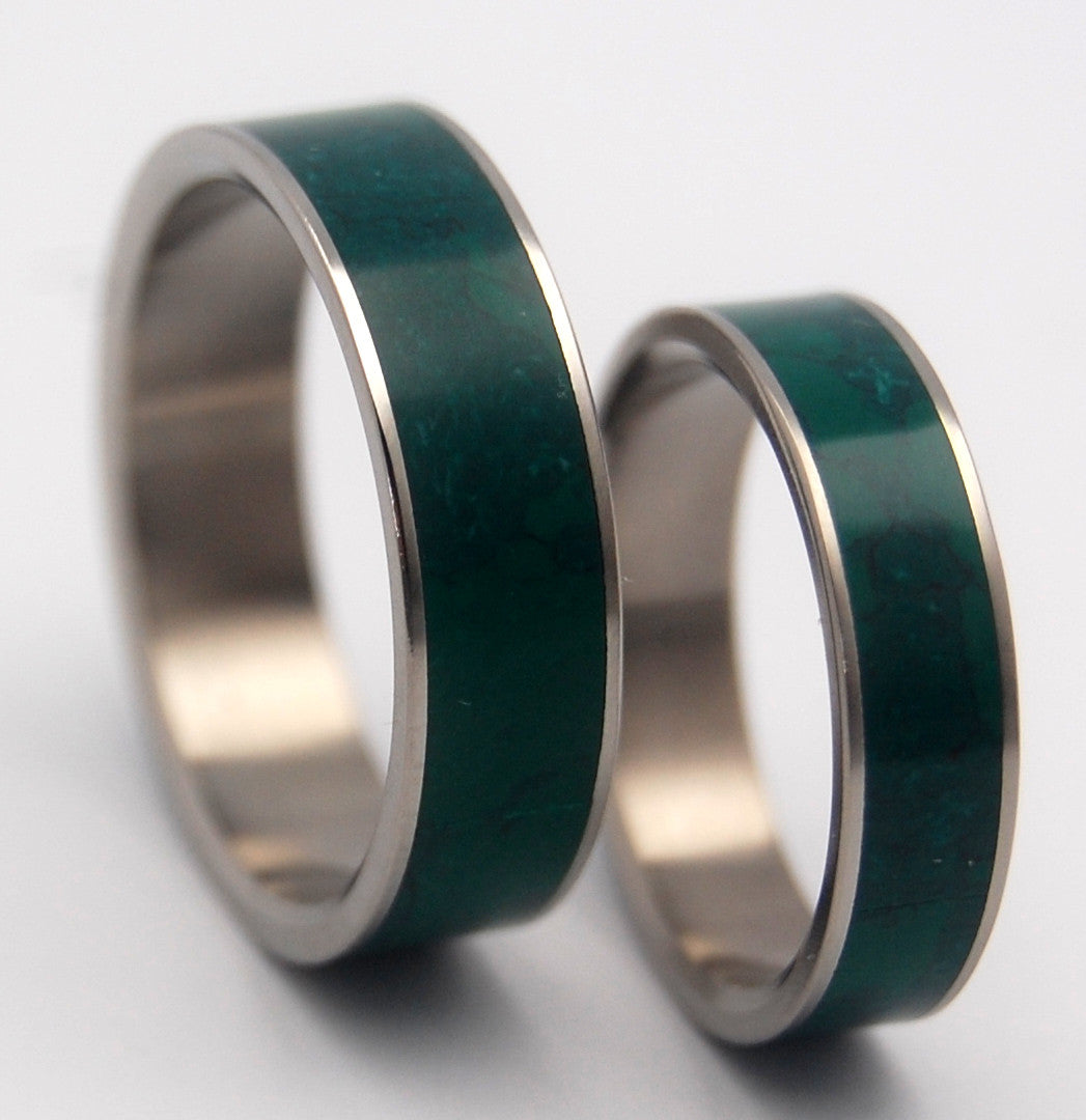 Minter + Richter | Titanium Rings - Unique Wedding Rings - Jade Rings