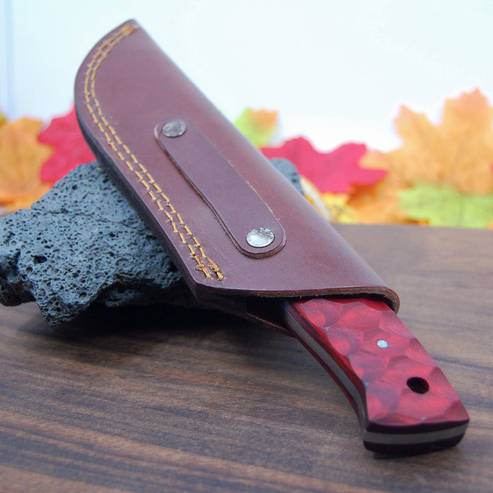 4.5 HUNTER KNIFE  Handmade Paduk Wood Knife - Wedding Gift - Groomsm