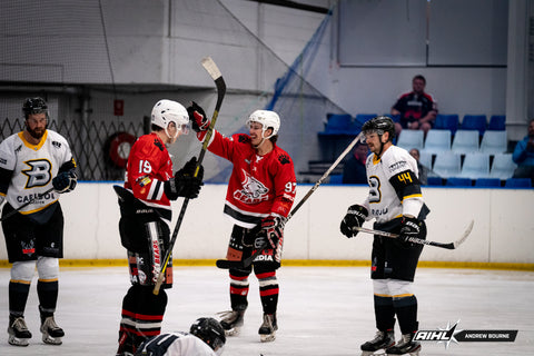 The Sydney Bears celebrate scoring a goal against the CBR Brave