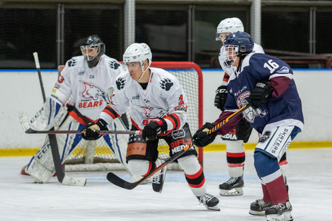 Sydney Bears' forward Tommy Steven in action against the Sydney Ice Dogs