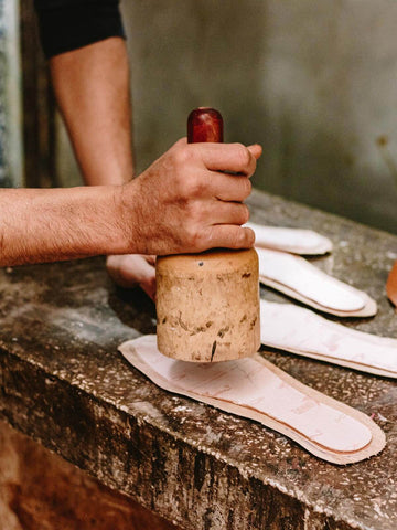 How babouche slippers are made by hand