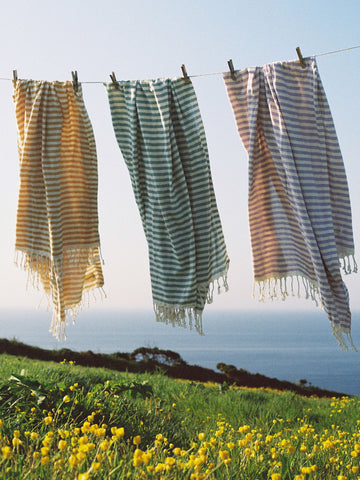 Bohemia Design Sorrento Hammam Towels on Washing Line
