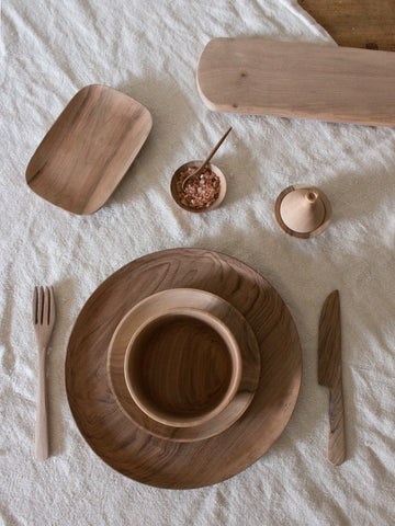 Bohemia Design Walnut Wood Tableware Collection