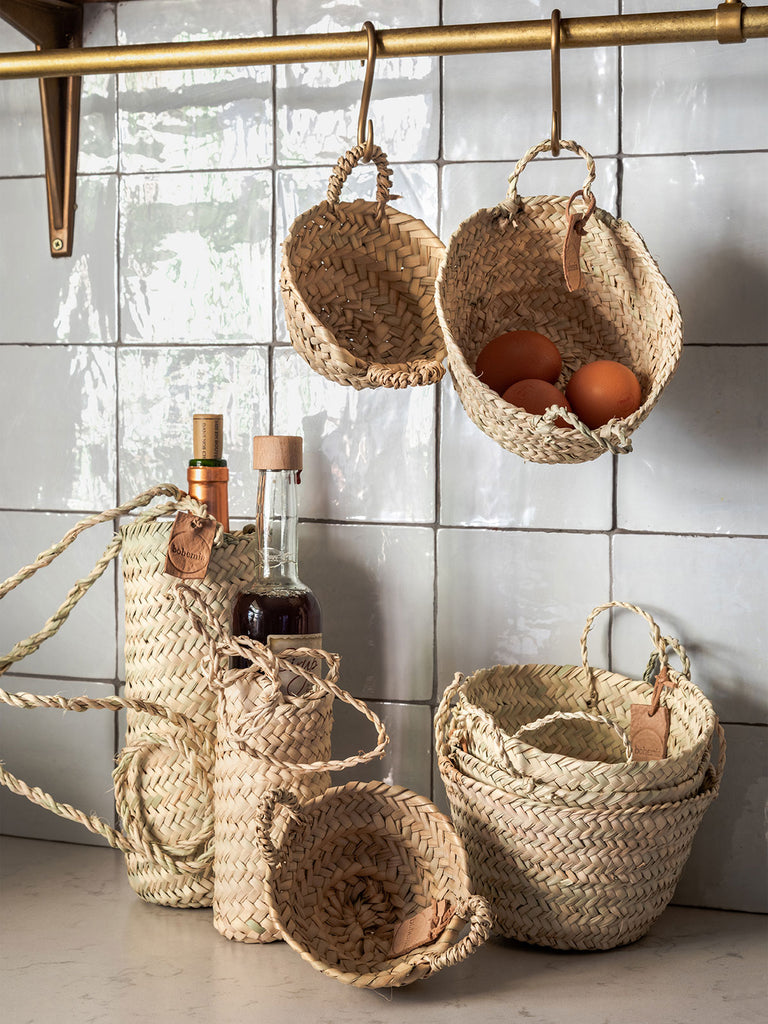 Socco Designs Medium French Market Basket - CORK