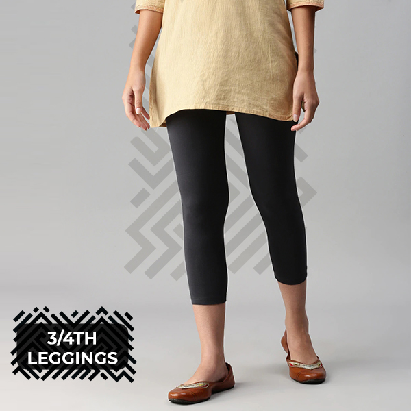 Buy 3/4th Leggings Online at Best Price I Demoza – De Moza