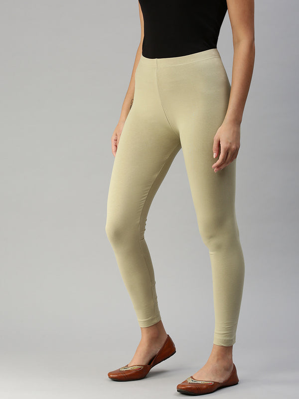 Buy De Moza Women Yellow Solid Cotton Ankle Length Leggings - XXXL Online  at Best Prices in India - JioMart.