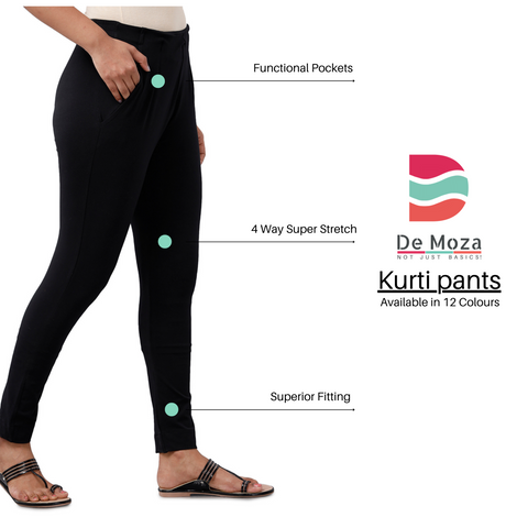 Buy Kurti Pants for Women/Cigarette Pants/Cotton Pants/Cotton Formal Pants/Cotton  Trousers/Beige Smoke Pants (Pack of 2) at Amazon.in