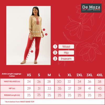 De Moza Ankle Length Leggings - Essentials